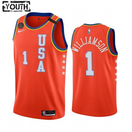 Barn New Orleans Pelicans Tröja Zion Williamson 1 Nike 2020 Rising Star Swingman